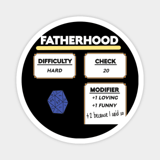 Fatherhood gamer dad fathers day Magnet